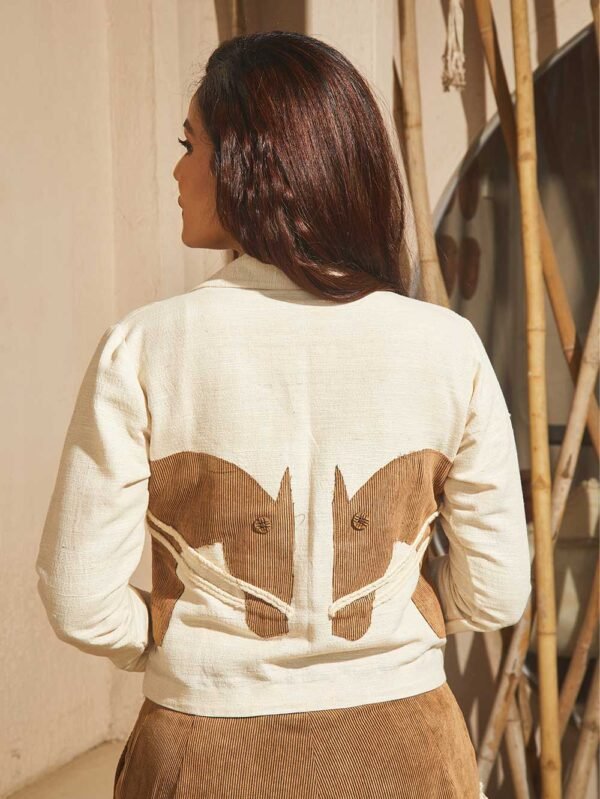 Cotton Silk Wild Stallion Crop Shirt - Image 3