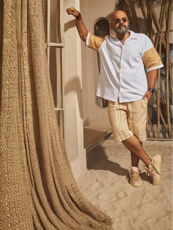 Moonlight Jute Sleeve Oversize Shirt - Image 6