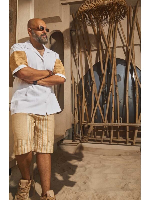 Moonlight Jute Sleeve Oversize Shirt - Image 7