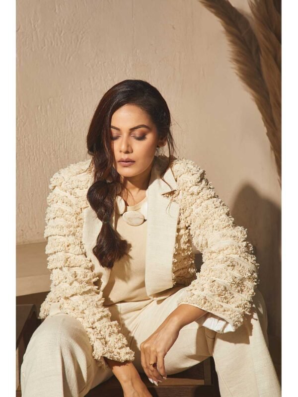 Textured Cotton Cord Blazer - Image 4